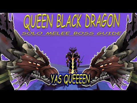 Runescape 3 Queen Black Dragon Solo Melee Boss Guide For Newer Players | Decent GP Per Hour