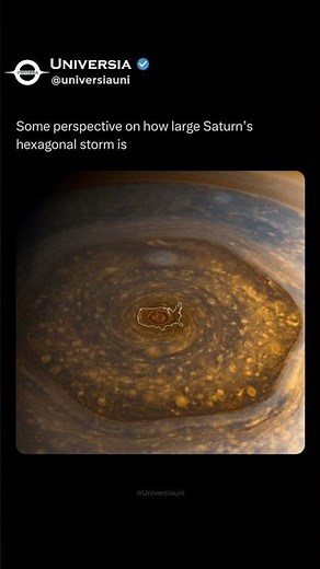 Saturn’s Hexagonal Storm vs USA 🌌🪐
