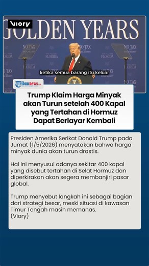 Trump Vows Oil Prices Will Fall Sharply as 400 Ships in Hormuz Prepare to Flood the Market