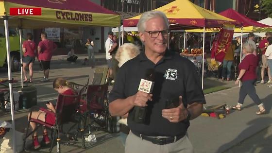 RVTV 2025: Ed Wilson at RVTV Coon Rapids with the weather