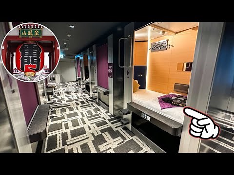 Cheap but Spacious Capsule Hotel Experience 😴🛌 Asakusa, Tokyo, Japan 🇯🇵 カプセルホテル 浅草 MyCUBE by MYSTAYS