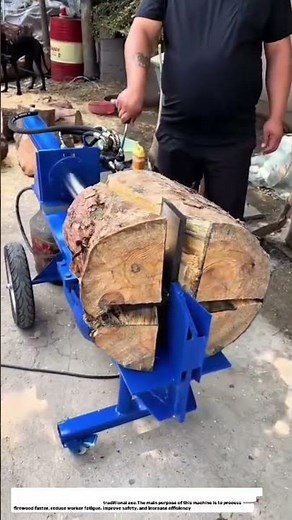 Powerful Hydraulic Log Splitter Machine | Fast & Efficient Firewood Processing.