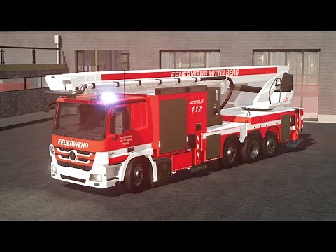 LS22 Feuerwehrfahrzeug Mercedes Actros TMB - Feuerwehr Mittelberg