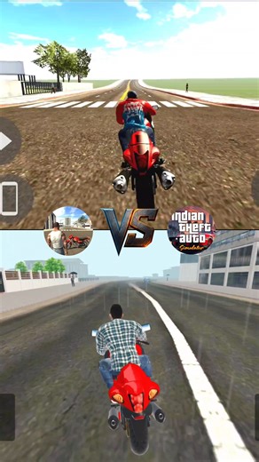 Indian bike driving 3D 🥵 VS 🤯 Indian theft auto 🔥#gaming #shorts #gta