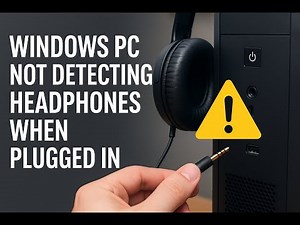 Windows PC not Detecting Headphones when plugged in [Tutorials]