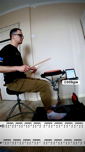 Координация рук и правой ноги || RRRR LLLL + Double Kick || Drum Lesson