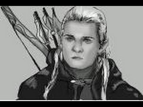 How to draw Orlando Bloom as Legolas from Lord of the Rings