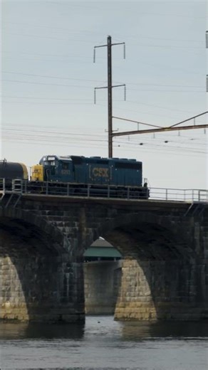 Conrail Shared Assets Crossing Delaware River #Trains #Railfan #Railway