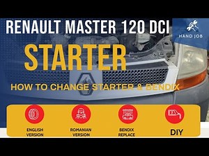 How do you replace the starter motor of the Renault Master?