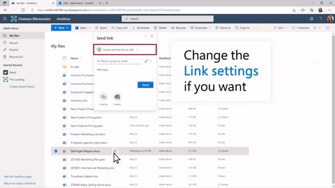 Create a shareable link - Microsoft Support