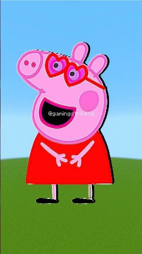 Peppa's School Friends in Minecraft Pixel Art | Peppa Pig, Gerald Giraffe, Freddy Fox & Molly Mole