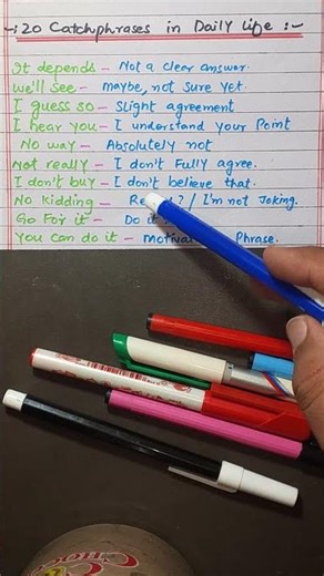 20 Catch Phrases for Daily Life | Daily Use English Phrases | Daily Dose English