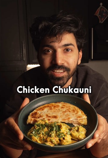 INDIAN MEALS that make me DROOL: Chicken Chukauni using @National Foods Global Crushed Garlic Pickle | 3 Servings with 38g Protein; 380 Calories per serving 🔥 Grab your favorite National Crushed Pickle today from your local ethnic store. #CrushTheBland #MoreFlavorsMoreWaysToCrushIt #FlavorUpgrade #FoodHacks #EasyCooking