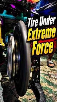 Why Tires Change Shape at High Speed! 😱 #shorts #science #physics #engineering #facts