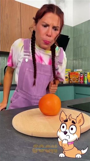 Who will win in the orange challenge? 🍊😂 #123go