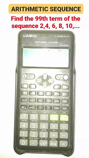 1K views · 3 comments | Calculator Technique for Arithmetic Sequence nth Term #reels #math #tutorial | Math n Meme | Facebook