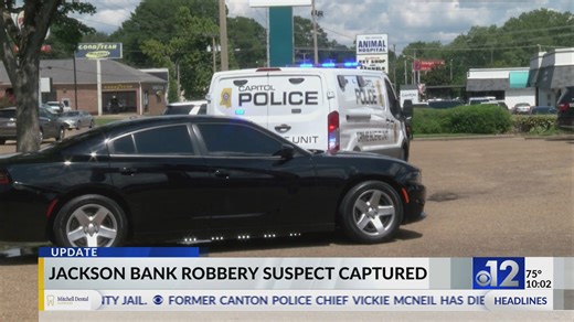 Jackson bank robbery suspect in custody