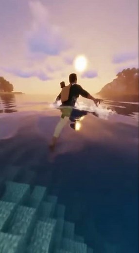 Minecraft River Adventure: Hyperrealistic 4K Immersion