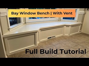 DIY Bay Window Bench | Full Build Tutorial from Scratch (With Air Vent)