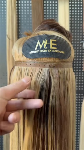 mindyhairextensions on Instagram: "Experience the revolutionary Invisible XO Weft Hair Extensions, a groundbreaking advancement in the realm of hair extensions. Each Invisible XO Weft features a flat strip with evenly spaced holes,these meticulously positioned holes allow for effortless needle passage during installation, significantly cutting down the time required for a full application. Ideal for luxury salons and professional stylists, Invisible XO Wefts are changing the game in human hair e