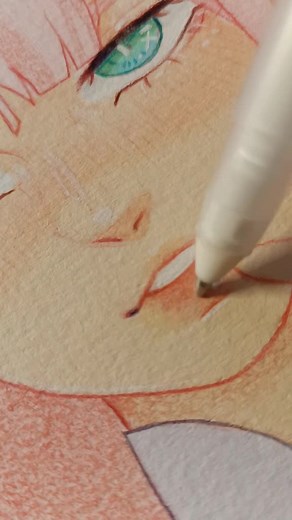 ✧.🥀Zero Two🥀.✧ Like for part 2 #fyp #foryou #foryoupage #anime #darling in the franxx #zerotwo #animedrawing #animedits