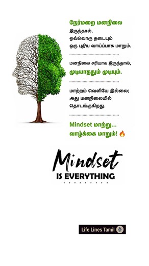 MINDSET IS EVERYTHING | Motivational Quotes | Life Lines Tamil