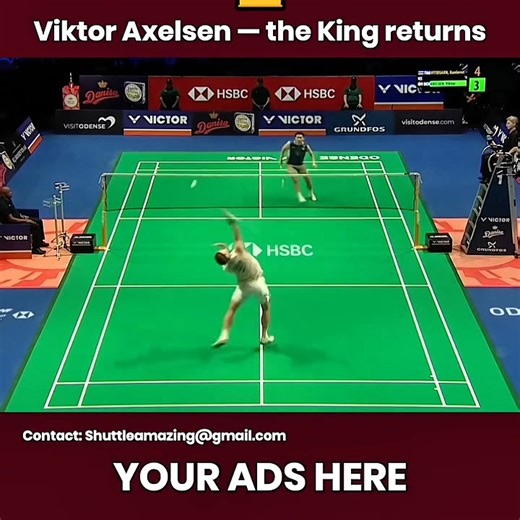 50K views · 583 reactions | The King Is Back _ Viktor AXELSEN Vs Kunlavut VITIDSARN | Shuttle World | Facebook