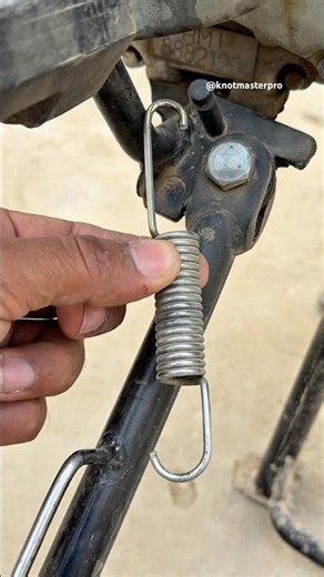 OMG ! How To Install A Motor Cycle Stand Spring !