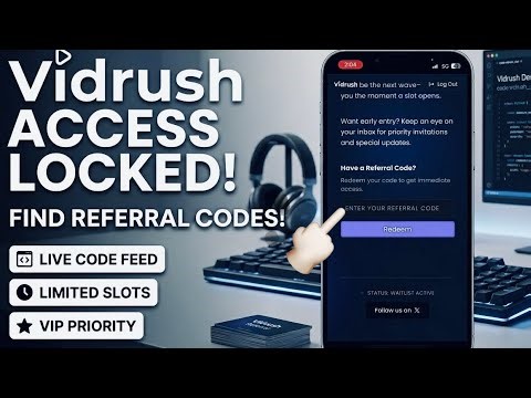 Vidrush AI Referral Codes | Access Code Waitlist & Get Instant Access!