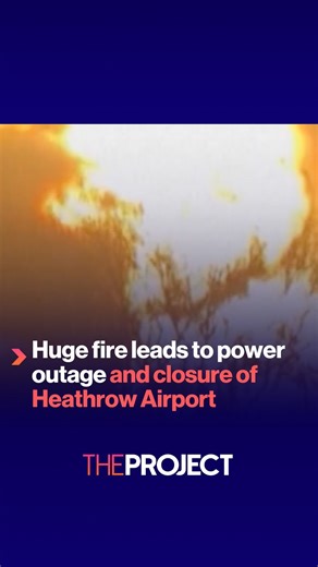 43K views · 92 reactions | Britain's Heathrow Airport is closed for all of Friday after a fire at an electrical substation wiped out power, disrupting flights around the world, including those of Qantas. | The Project | Facebook