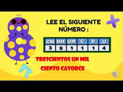 LECTURA DE NÚMEROS DE 6 CIFRAS