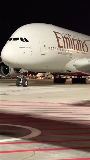 Emirates A380 at Frankfurt Airport #aviation #a380 #shorts #planespotting