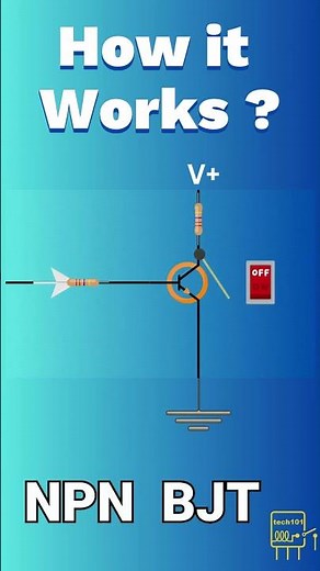 NPN Transistor Switch - How it works #1 #npntransistor #Transistor #ElectronicsBasics #BJT