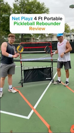 Ultimate Portable Pickleball Training Device! Net Playz 4 Ft Pickleball Rebounder Review #sports