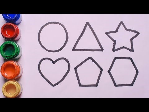Preschool Shapes Drawing | Learn Shapes the Fun Way, part- 9