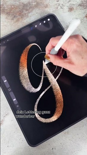 Procreate Glitzer Lettering Tutorial