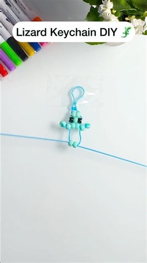 Lizard Keychain DIY #diy #keychain #viral