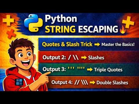Python Special Characters Explained | Quotes & Slashes