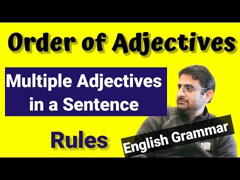 Order of Adjectives in English | Adjective Position,Order Rules with Examples | English Time With Me