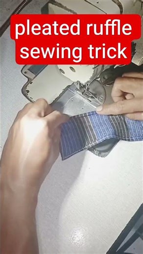 pleated ruffle sewing trick #sewing #diy #sewingtricks