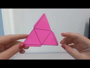 ✂️📝Construção pirâmide de base triangular