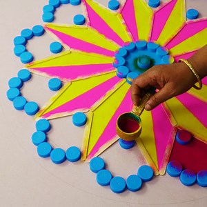 Simple and Beautiful Rangoli Designs Using Ice Cream Stick for Ugadi I used Ice Cream Stick to Create Creative Shape in Rangoli, Given Details using easily avilable things like Sketch Pen, Glue Bottle and Colour powder. #rangoli #Simplerangoli #rangolibyjayanthig #satisfyingvideo #satisfying #relaxingvideo #relaxing #Hobbyideas #Easyrangoli #jayanthig | Simple Rangoli