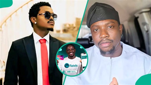 VeryDarkMan reacts as Blord uses his image on billboard to promote his app