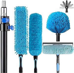 Ceiling Fan Cleaner Duster with Telescopic Extension Pole (8ft)