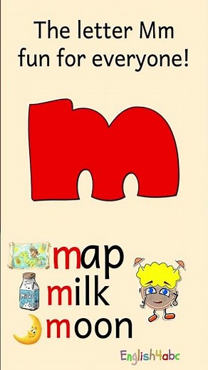 Learn the Letter M — The Letter Mm Fun for Everyone! | Help Me Say the M Sound | Map, Milk, Moon