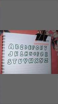 Bubble font letters #handwriting #graffiti
