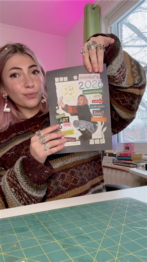 Instagram on Instagram: "New vision board hack 🔓⁣ ⁣ Internet artist @emmaorhun (Emma Orhun) is done leaving her goals up to chance and decided to visualize them with a mix of digital and analog assets — including text that she restyled using @meta.ai (Meta AI) in Stories.⁣ ⁣ “I like to take electronic assets and bring them into the real world using physical materials. It’s about finding one point of similarity between them and then connecting the rest of the dots from there.” ⁣ ⁣ Watch t