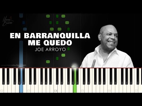 EN BARRANQUILLA ME QUEDO - JOE ARROYO 🎹 TUTORIAL DE PIANO - Synthesia