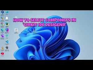 How to select components in "cirkit designer ide"