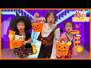 Trick or Treating Halloween Special with Kaji Family!